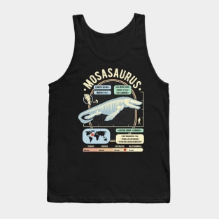 Dinosaur Facts - Mosasaurus Science & Anatomy Gift Tank Top